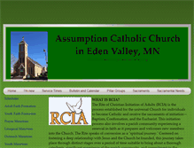 Tablet Screenshot of churchoftheassumptionedenvalley.org